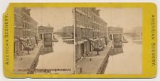 NEW YORK SV - Syracuse - Oswego & Erie Canal - American Scenery 1880s picture