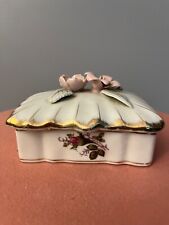 Vintage Royal Sealy Japan: Porcelain Trinket Box and And Matching Trinket Dish picture