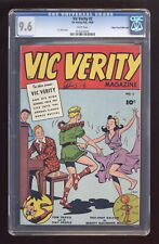Vic Verity Magazine #2 CGC 9.6 Edgar Church (Mile High) 1945 0142442001 picture