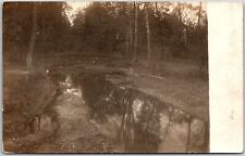 1932 Along Lewis Creek Hiking Trail California Real Photo RPPC Posted Postcard picture