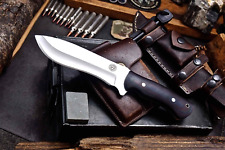 CFK HILL & CREEK Handmade D2 Custom Hunting Camping Knife & Sheath Set HC-02P picture