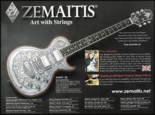 Tony Zemaitis S24MT 2B metal engraved guitar ad 2006 advertisement print picture