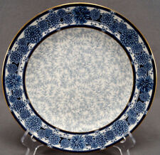 Royal Worcester W 2450 Blue Mum & Forget Me Nots & Gold 9 1/4 Inch Plate C picture