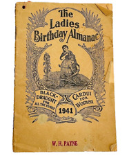 THE LADIES BIRTHDAY ALMANAC 1941 VINTAGE MEDICINAL ADVERTISING Collectible Book picture