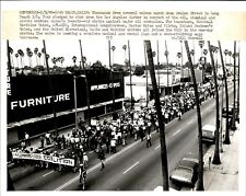LAE1 1980 Original Bill Hormell Photo UNIONS UNITE FOR WAGE INCREASE LONG BEACH picture