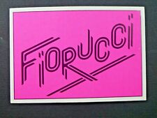 35 FLORUCCI STICKERS PANINI Fiorucci Story logo, origin print, 1984  picture