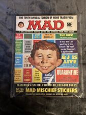 1967 MAD MAGAZINE 10th annual Edition with ALL stickers Stamps Vf-xlnt picture