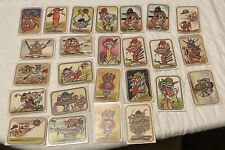 VINTAGE 1973 DONRUSS BASEBALL SUPER FREAKS CARD LOT OF 24 STICKERS RARE picture