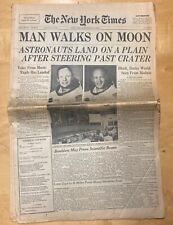 Man Walks on Moon Astronauts Blast Off Moon NYT Newspapers picture