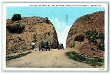 1932 Big Cut On Santa Fe Trail Between Albuquerque New Mexico NM Posted Postcard picture