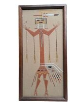 Navajo Healing God Sand Painting~ Native American Art~Story & Signed L.Johnson picture
