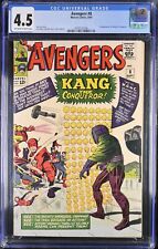 Avengers #8 CGC VG+ 4.5 1st Appearance Kang The Conqueror Jack Kirby Cover picture