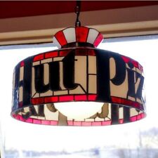 Pizza Hut Lamp Full Size Tiffany Style Ceiling Light with Chain - NEW IN BOX picture