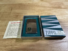 Vintage 1961 Zippo Slim Lighter - JL Steel Company Advertising In Box NOS picture