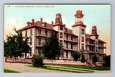 Olympia WA-Washington, St Peter's Hospital, Antique, Vintage Souvenir Postcard picture