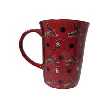 MLB Official Saint Louis Cardinals tulip red & black logo polka dot mug 5 inch picture