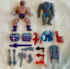 Mattel Vintage MOTU He-Man Action Figures LOT of Figure Parts And Accessories. picture