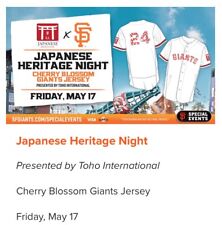 SF Giants Japanese heritage - Cherry Blossom Jersey - 5-17-24 (Pre-Order) picture