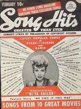 LUCILLE BALL - SONG HITS - FEBRUARY 1944 picture