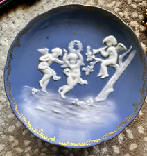 Antique vintage Pate Sur ARTISTIQUE DE LIMOGES PORCELAIN Pedestal Cherub Angels picture