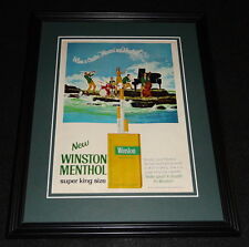 1967 Winston Menthol Cigarettes 11x14 Framed ORIGINAL Advertisement picture