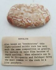 Rhyolite Stone Raw Natural Mineral Specimen Nevada Wonderstone picture