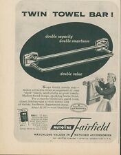 1953 Autoyre Fairfield Twin Towel Bar Double Value Capacity Vintage Print Ad BH2 picture