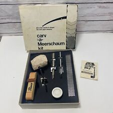 Meerschaum Craft Carving Kit Carve Make Your Own Tobacco Pipe Dreams VTG Gift picture