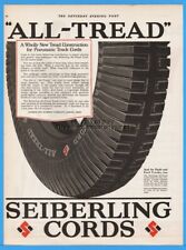 1922 Seiberling Rubber Akron OH Vintage Automobile Motor Car Tire Pneumatic Ad picture