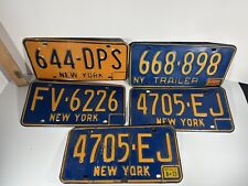 1973 NEW YORK License Plate Lot Of 5 - 1966-73 Series picture