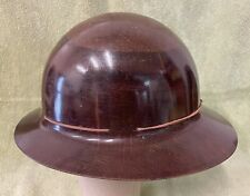 Vintage MSA Skullgard Tiger Stripe Full Brim Safari Style Miners Hard Hat Helmet picture