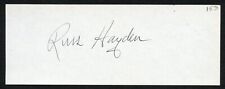 Russ Hayden d1981 signed autograph 2x5 cut Actor in Series Hopalong Cassidy picture