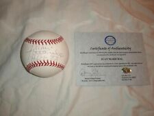 Juan Marichal Autographed Rawlings Major League Baseball With HOF 83 Sids Graphs picture