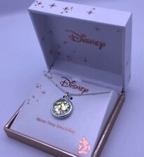 Authentic Disney DREAM Floating Charm Keepsake Necklace Fine Silver Plated NIB picture