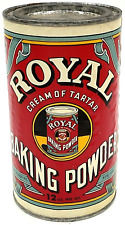 Vintage 1963 Tin Royal Baking Powder Paper Label 12 oz Standard Brands New York  picture