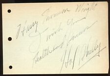 Hal Skelly d1934 signed autograph auto 4x6 Cut American Actor Film & Broadway picture