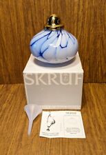 Mid Century Skruf Sweden Vintage Scandinavian Glass Oil Lamp NEW WITH BOX  picture