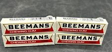 LOT OF 4 Vintage Beemans 7 Piece Chewing Gum Unopened Made in USA picture