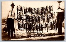 One Day of Fishing at Federal Dam Minnesota MN c1912 Real Photo RPPC picture