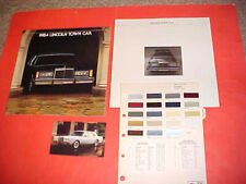 1984 LINCOLN TOWN CAR DELUXE PRESTIGE CANADA BROCHURE ROOF PAINT CHIPS LOT OF 4 picture
