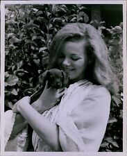 LG872 1969 Original Photo LYNNE TOPPING Former Miss Florida Beauty Queen Pup picture