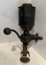 Antique Regal Wrought Iron and Tin Coffee Grinder Wall Mounted picture