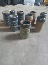 9 Edison Blue Amber Record Cylinder Lot picture