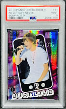 Justin Bieber 2010 Panini Never Say Never #11 Download PSA 9 picture