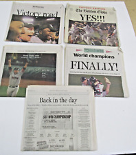 Lot OF 5 2004 Boston Red Sox World Series Victory Edition Boston Globe #VM picture