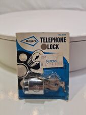 Vintage Rogers Telephone Lock Rotary Dial Lock / Key, A8 picture