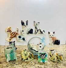 Vintage ceramic Cat Kitten Planters Figurines McCoy Japan Ardco Brinns lot picture