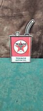 Vintage Texaco Oil Can Shaped Advertising Sign picture