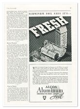 Print Ad Alcoa Aluminum Foil Kodak Film Vintage 1938 3/4-Page Advertisement picture