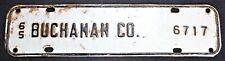 1965 Buchanan County Virginia License Plate - Town Tag - City Topper - Vintage picture